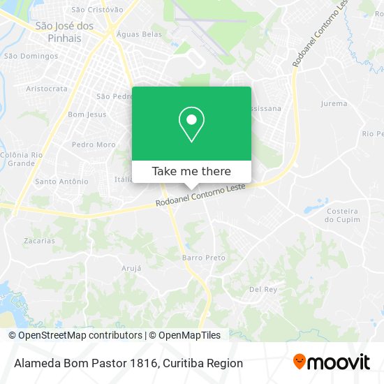 Alameda Bom Pastor 1816 map