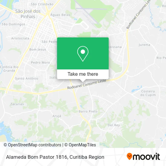 Alameda Bom Pastor 1816 map
