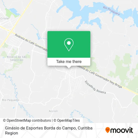 Ginásio de Esportes Borda do Campo map