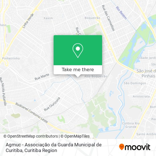 Agmuc - Associação da Guarda Municipal de Curitiba map
