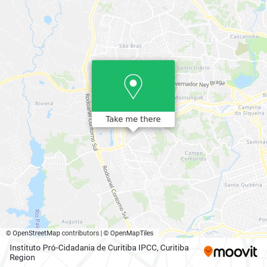 Instituto Pró-Cidadania de Curitiba IPCC map