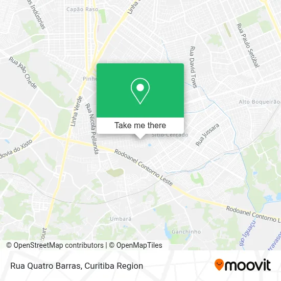 Rua Quatro Barras map