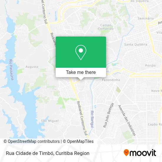 Rua Cidade de Timbó map