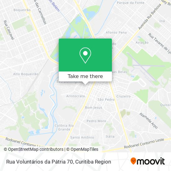 Mapa Rua Voluntários da Pátria 70