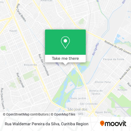 Mapa Rua Waldemar Pereira da Silva