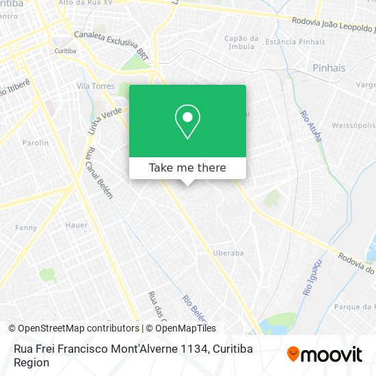 Rua Frei Francisco Mont'Alverne 1134 map