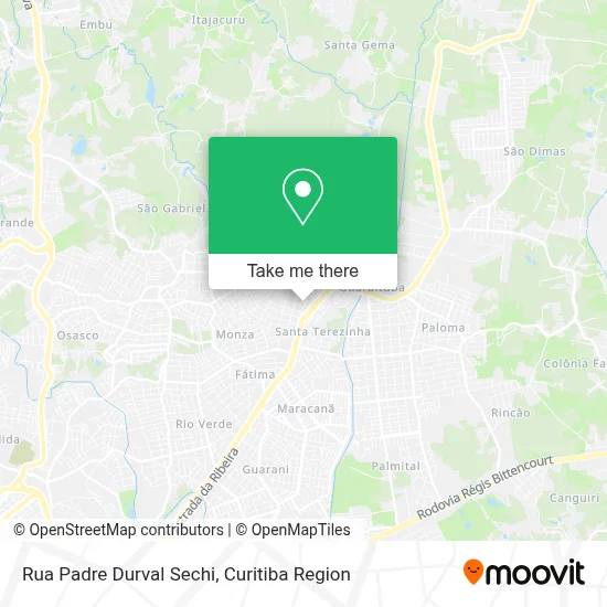 Rua Padre Durval Sechi map
