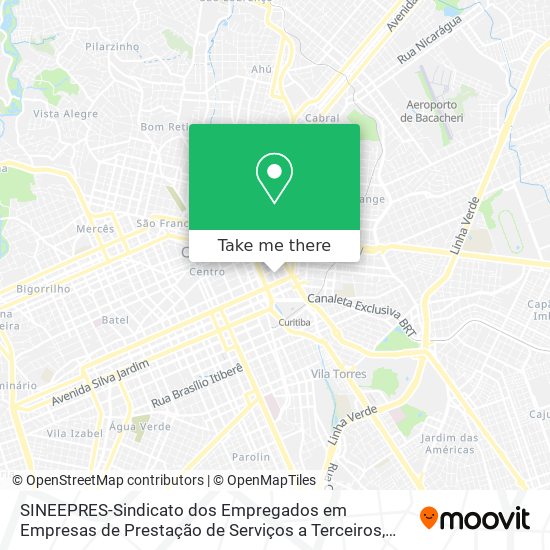 SINEEPRES-Sindicato dos Empregados em Empresas de Prestação de Serviços a Terceiros map