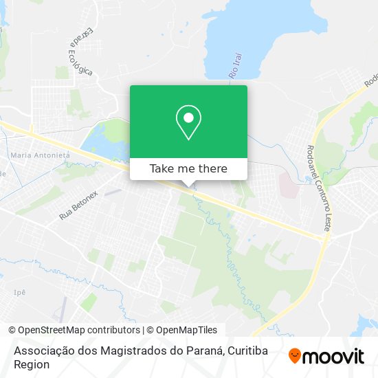 Associação dos Magistrados do Paraná map