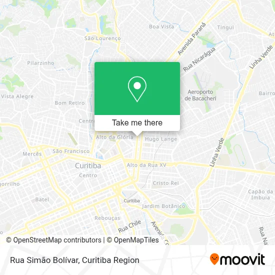 Rua Simão Bolívar map