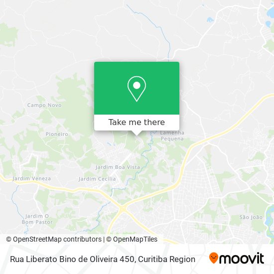 Rua Liberato Bino de Oliveira 450 map