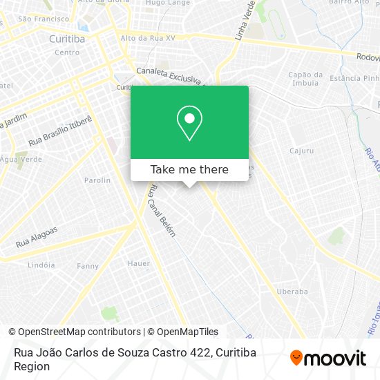 Rua João Carlos de Souza Castro 422 map