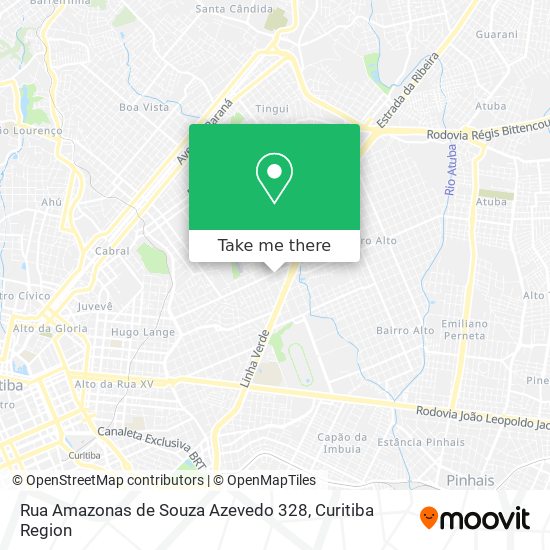 Rua Amazonas de Souza Azevedo 328 map