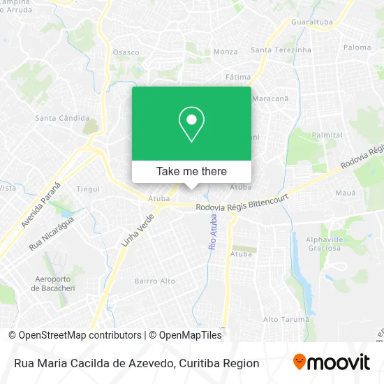 Rua Maria Cacilda de Azevedo map