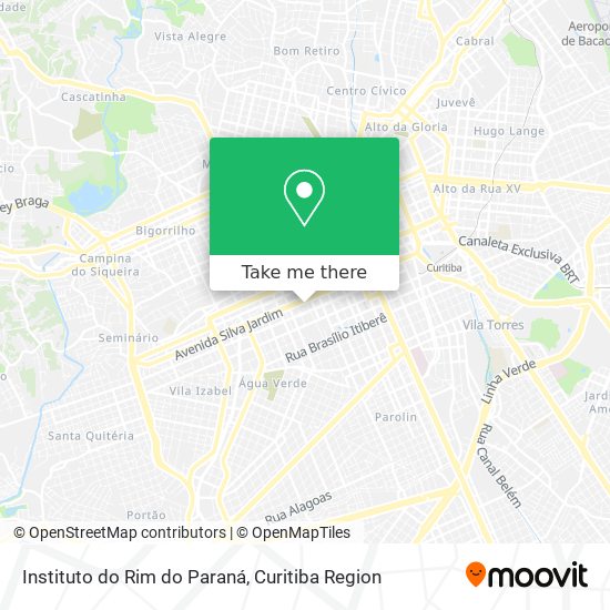 Instituto do Rim do Paraná map