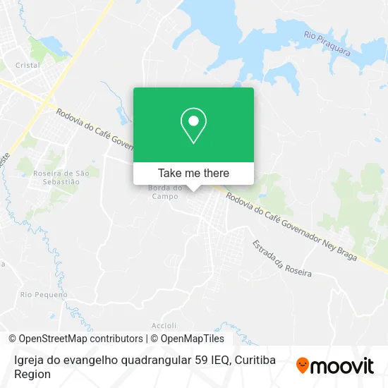 Igreja do evangelho quadrangular 59 IEQ map