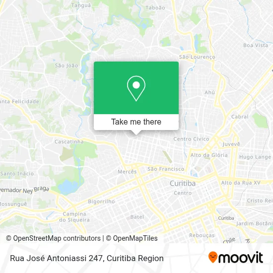Rua José Antoniassi 247 map