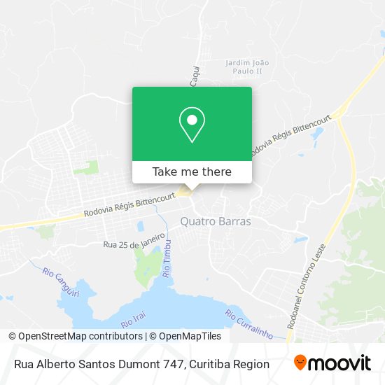 Mapa Rua Alberto Santos Dumont 747