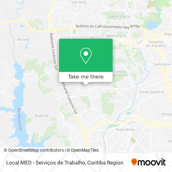 Local MED - Serviços de Trabalho map