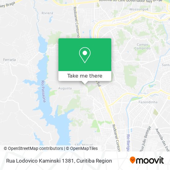 Rua Lodovico Kaminski 1381 map