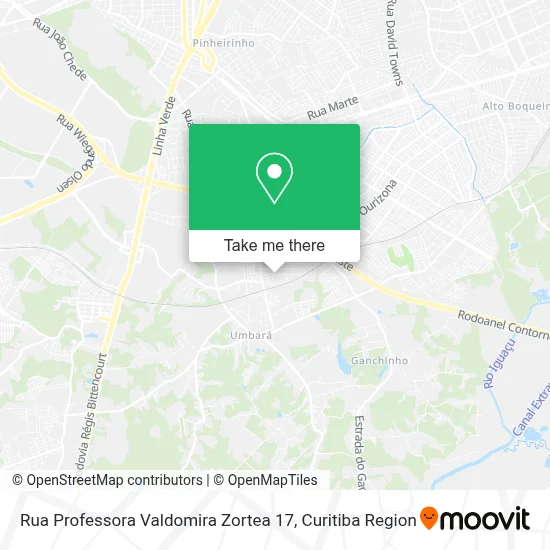 Rua Professora Valdomira Zortea 17 map