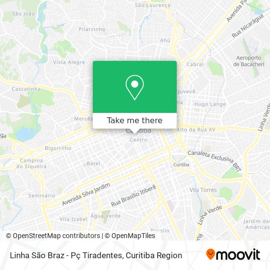 Linha São Braz - Pç Tiradentes map