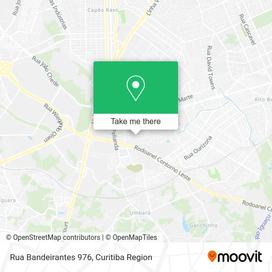 Rua Bandeirantes 976 map