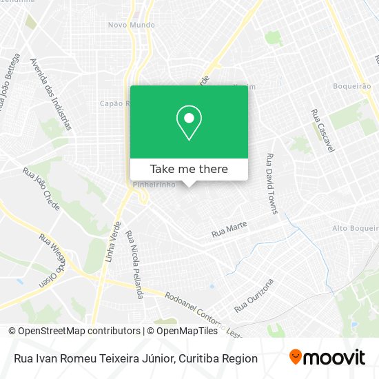 Mapa Rua Ivan Romeu Teixeira Júnior