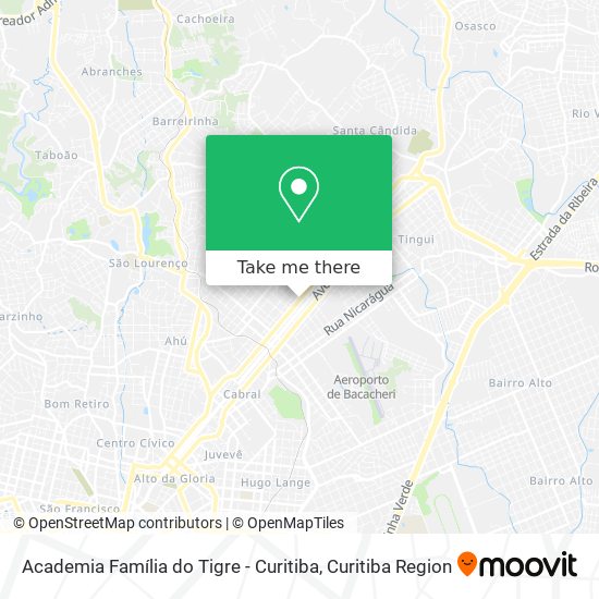 Academia Família do Tigre - Curitiba map