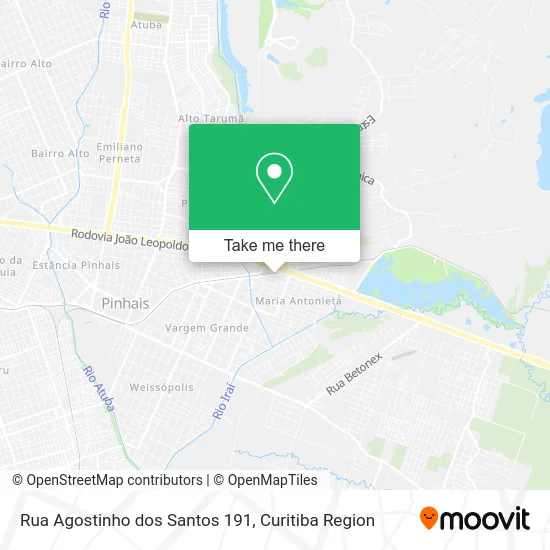 Rua Agostinho dos Santos 191 map