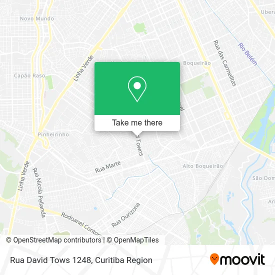 Rua David Tows 1248 map