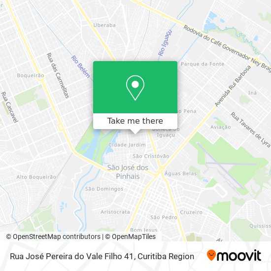 Rua José Pereira do Vale Filho 41 map