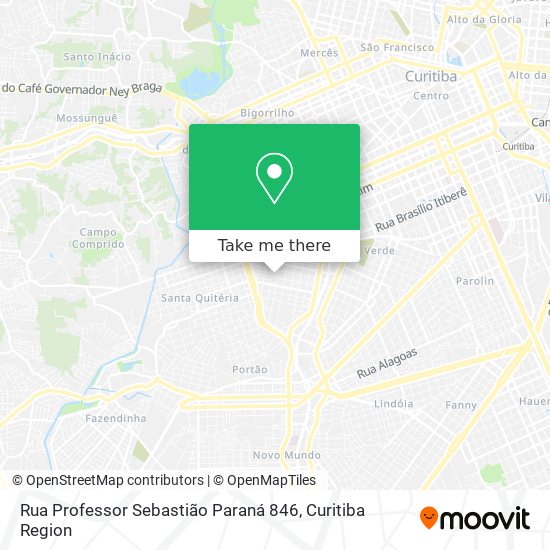 Rua Professor Sebastião Paraná 846 map