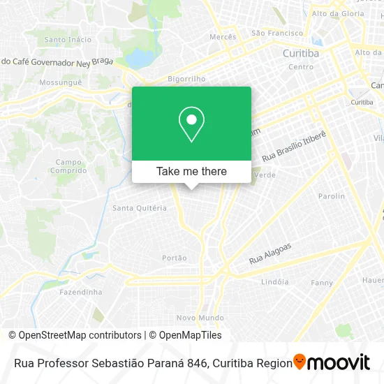 Rua Professor Sebastião Paraná 846 map