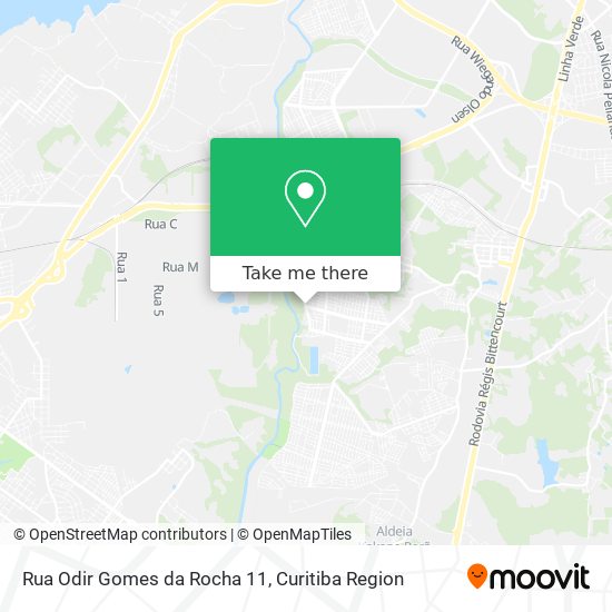 Rua Odir Gomes da Rocha 11 map