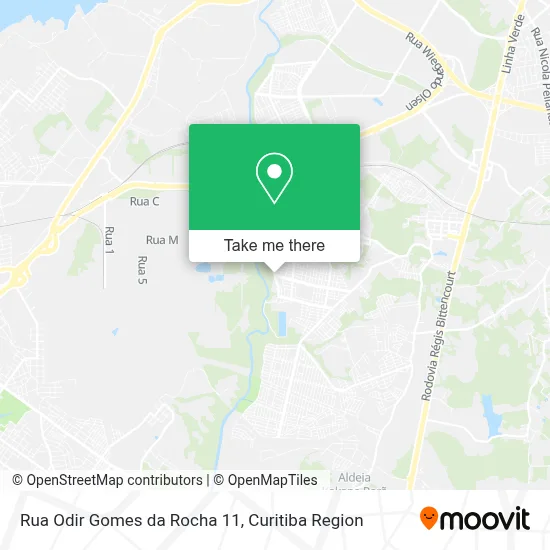 Rua Odir Gomes da Rocha 11 map