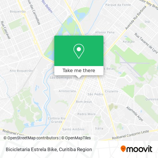 Bicicletaria Estrela Bike map