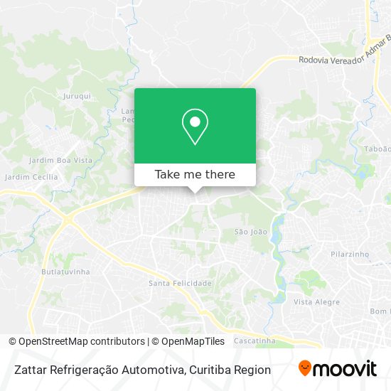 Mapa Zattar Refrigeração Automotiva