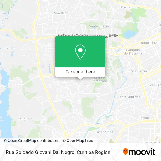 Rua Soldado Giovani Dal Negro map