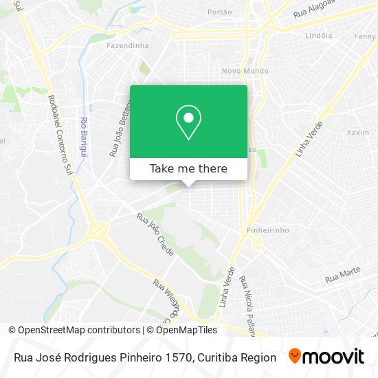 Rua José Rodrigues Pinheiro 1570 map