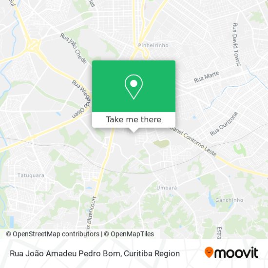 Rua João Amadeu Pedro Bom map