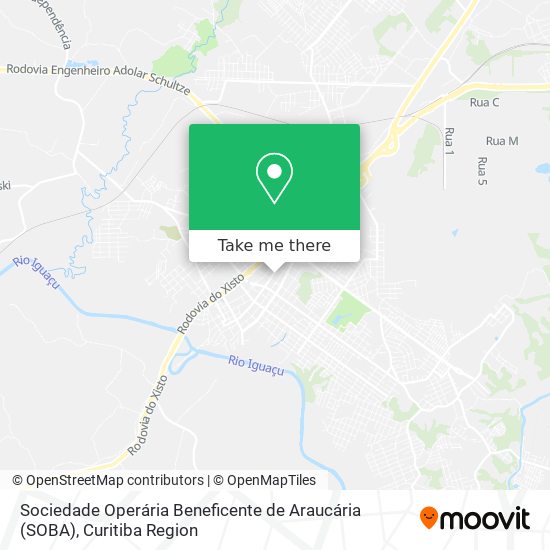 Sociedade Operária Beneficente de Araucária (SOBA) map