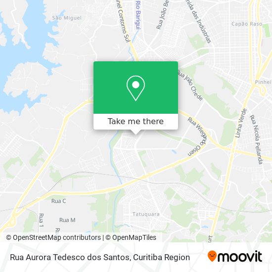 Rua Aurora Tedesco dos Santos map