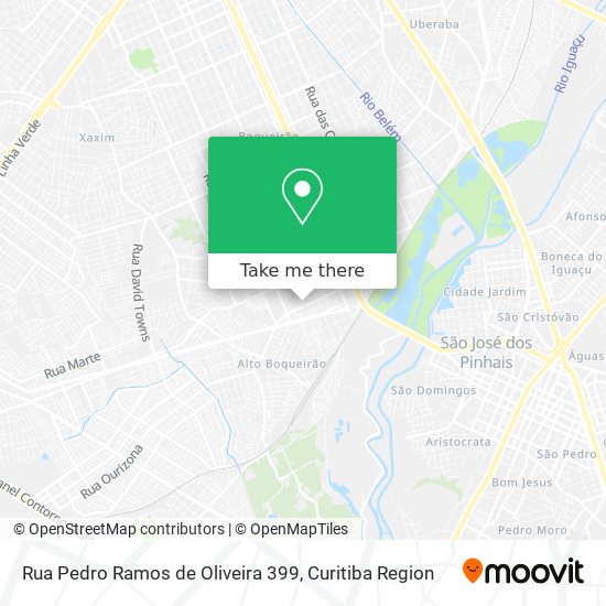 Mapa Rua Pedro Ramos de Oliveira 399