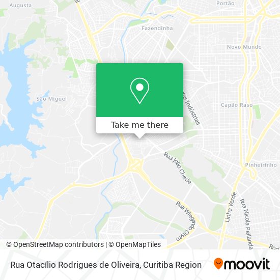 Rua Otacílio Rodrigues de Oliveira map