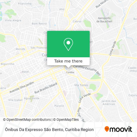 Ônibus Da Expresso São Bento map