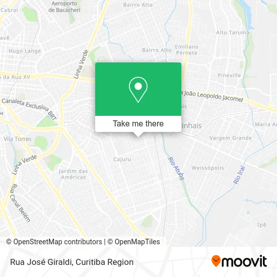 Rua José Giraldi map