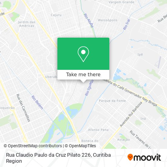 Rua Claudio Paulo da Cruz Pilato 226 map