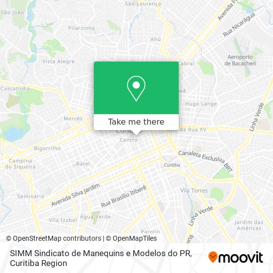 SIMM Sindicato de Manequins e Modelos do PR map