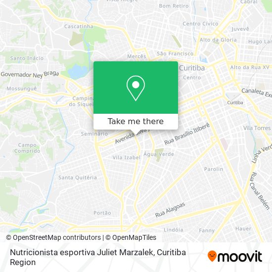 Nutricionista esportiva Juliet Marzalek map